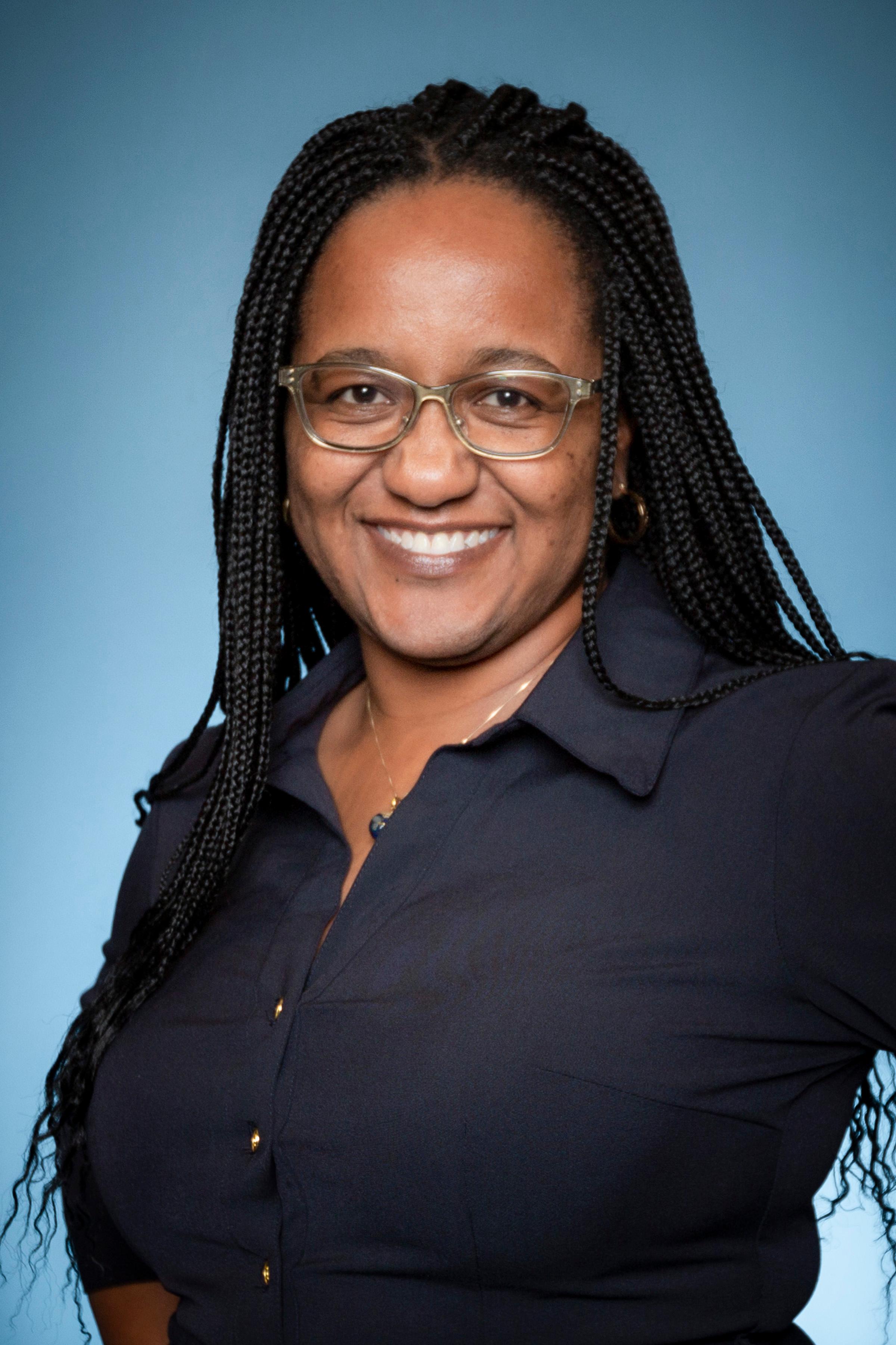 Dr. Heather (with glasses)