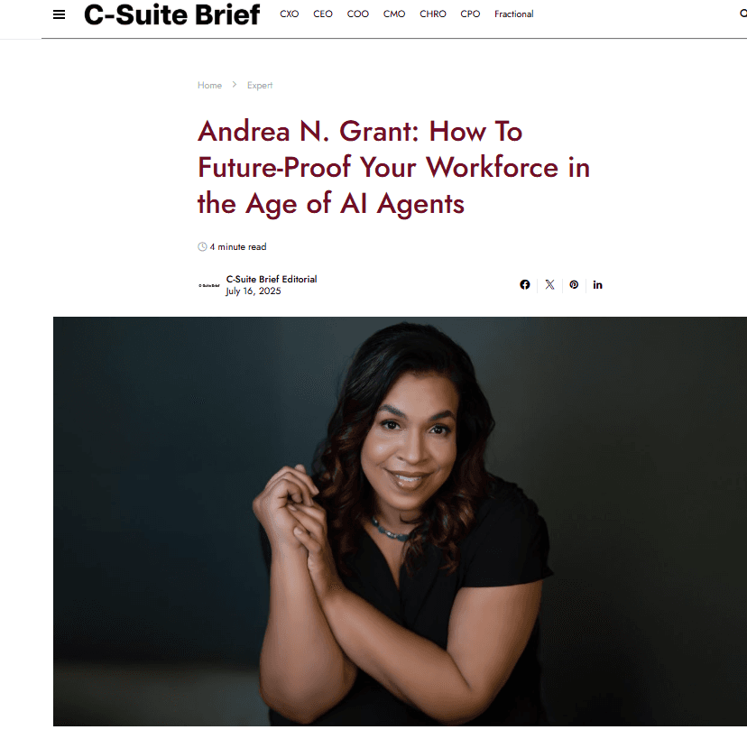 Andrea N. Grant: How To Future-Proof Your Workforce in the Age of AI Agents