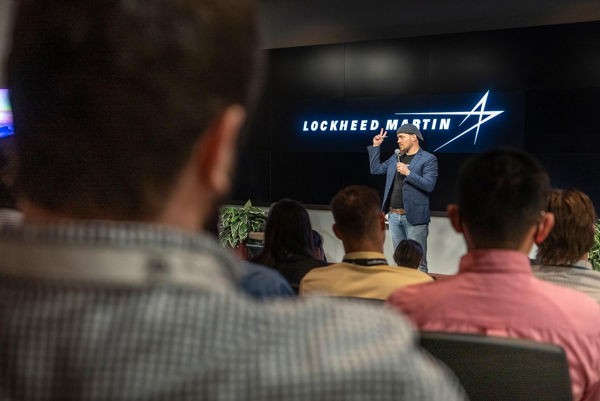 Speaking at Lockheed