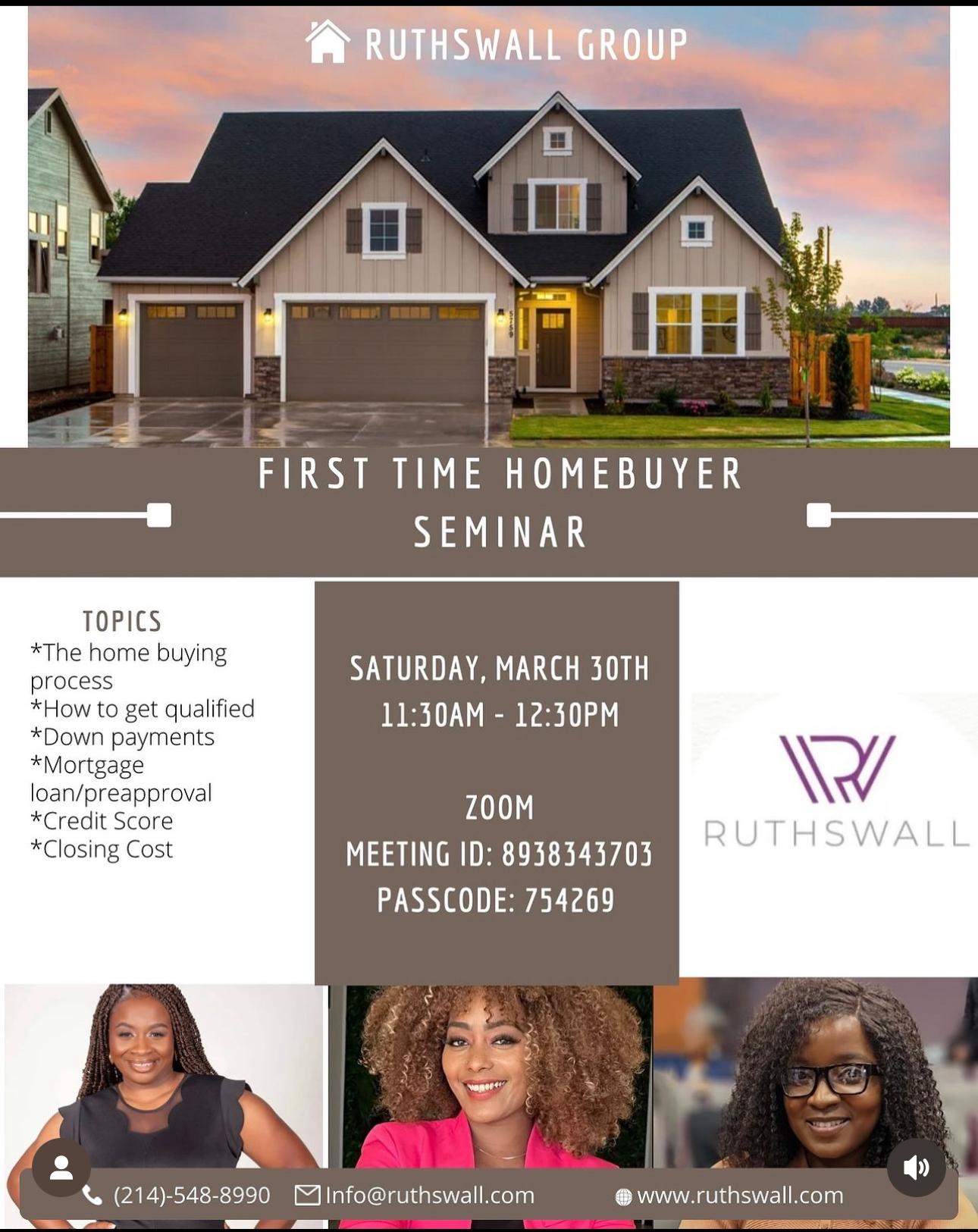 First Time Home Buyer Seminar