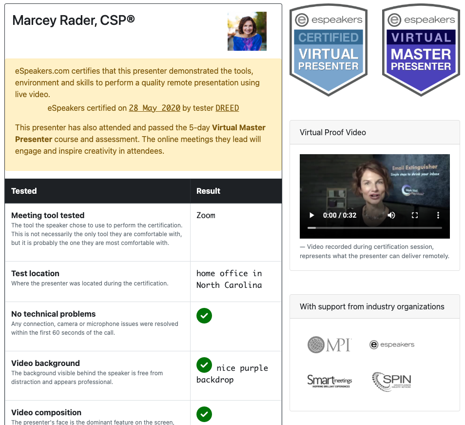Certified Virtual Presenter - Hire a Professional Speaker
