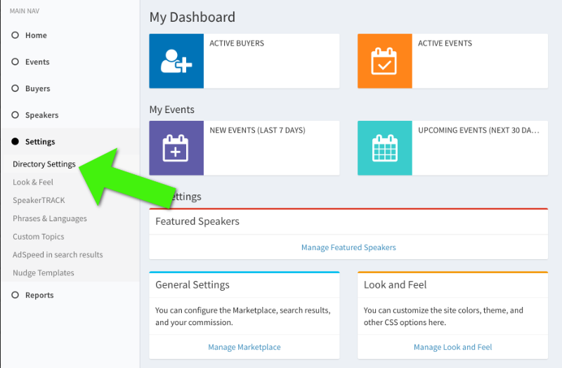 MANAGE SETTINGS