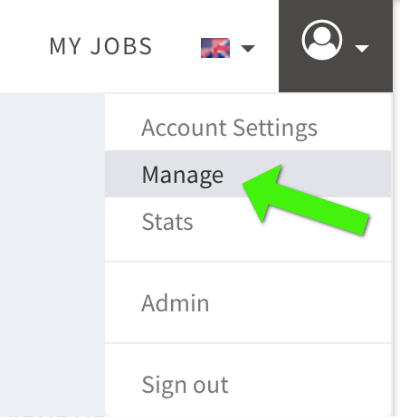 MANAGE BUTTON