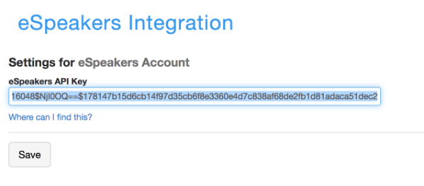 api key integration