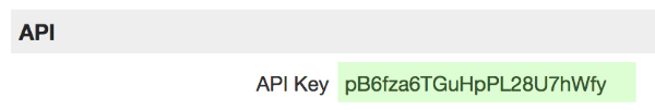 api key