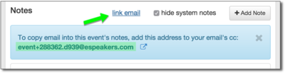 notemail address