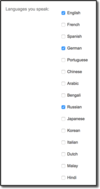language select