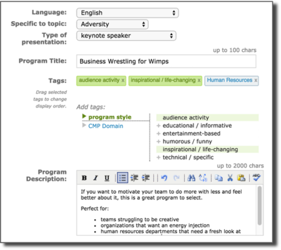 program description